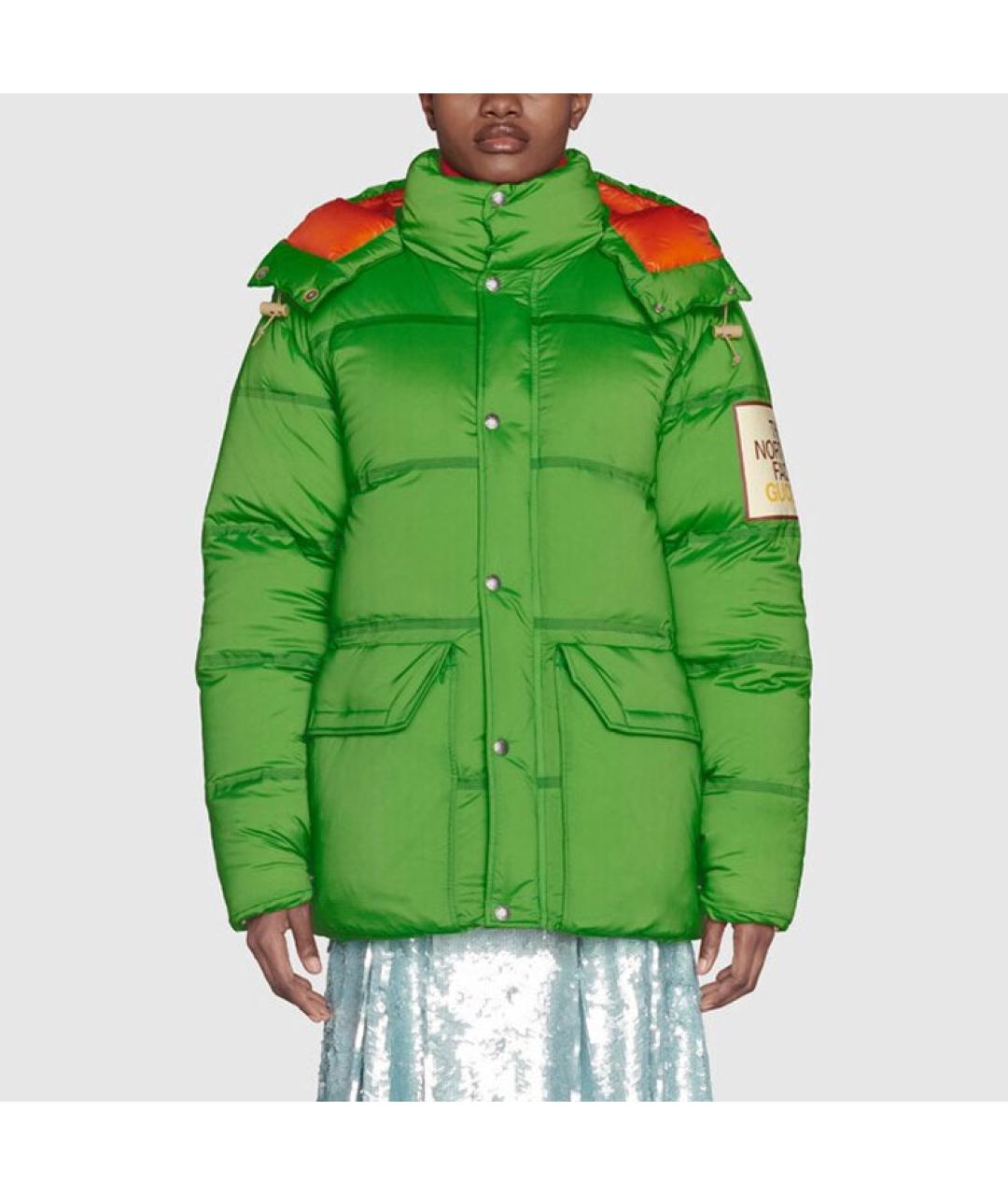 GUCCI Зеленый пуховик, фото 4