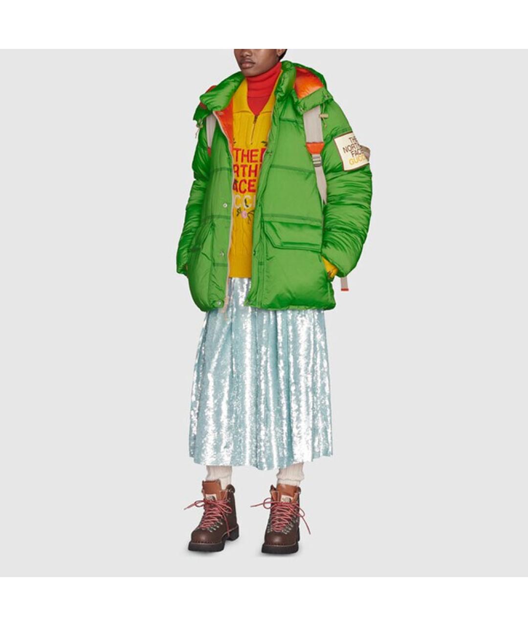 GUCCI Зеленый пуховик, фото 3