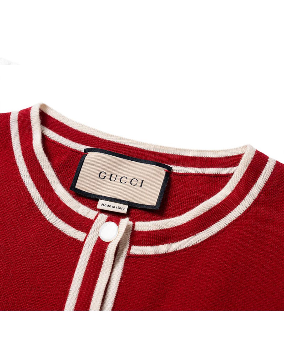 GUCCI Красный кардиган, фото 4