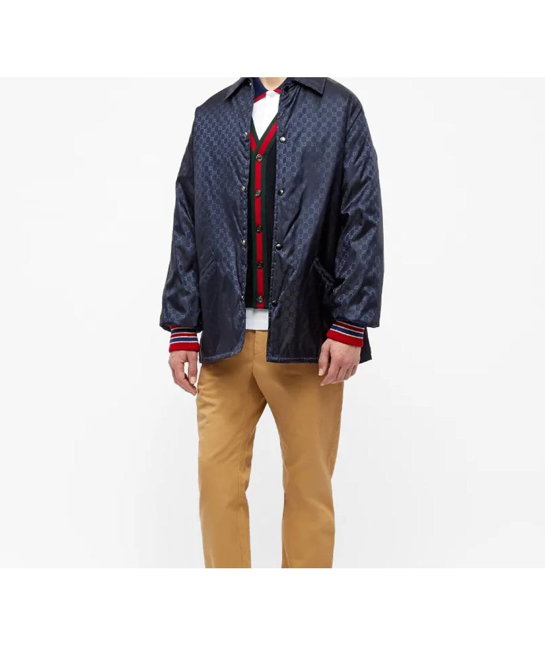 GUCCI Темно-синяя куртка, фото 4
