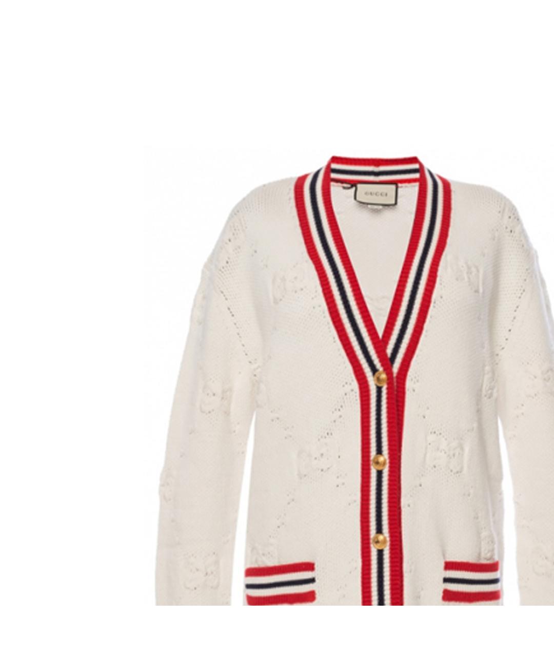 GUCCI Белый кардиган, фото 5