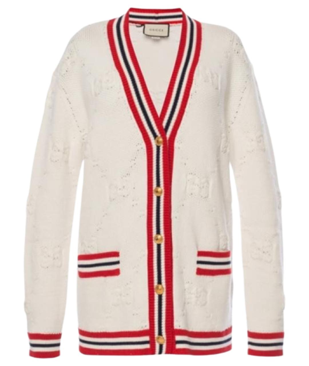 GUCCI Белый кардиган, фото 1
