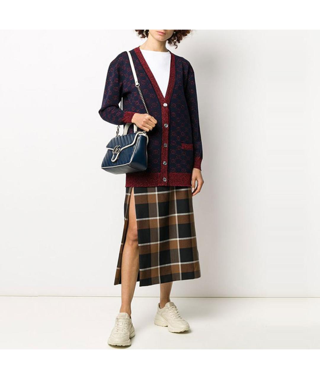 GUCCI Темно-синий кардиган, фото 4