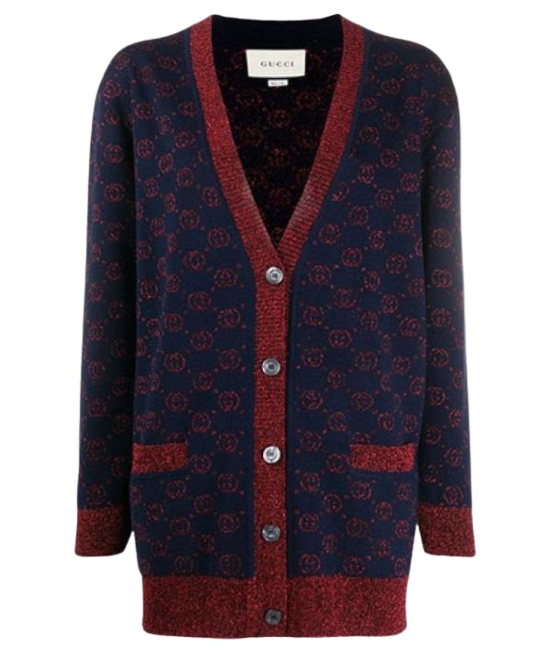 GUCCI Темно-синий кардиган, фото 1