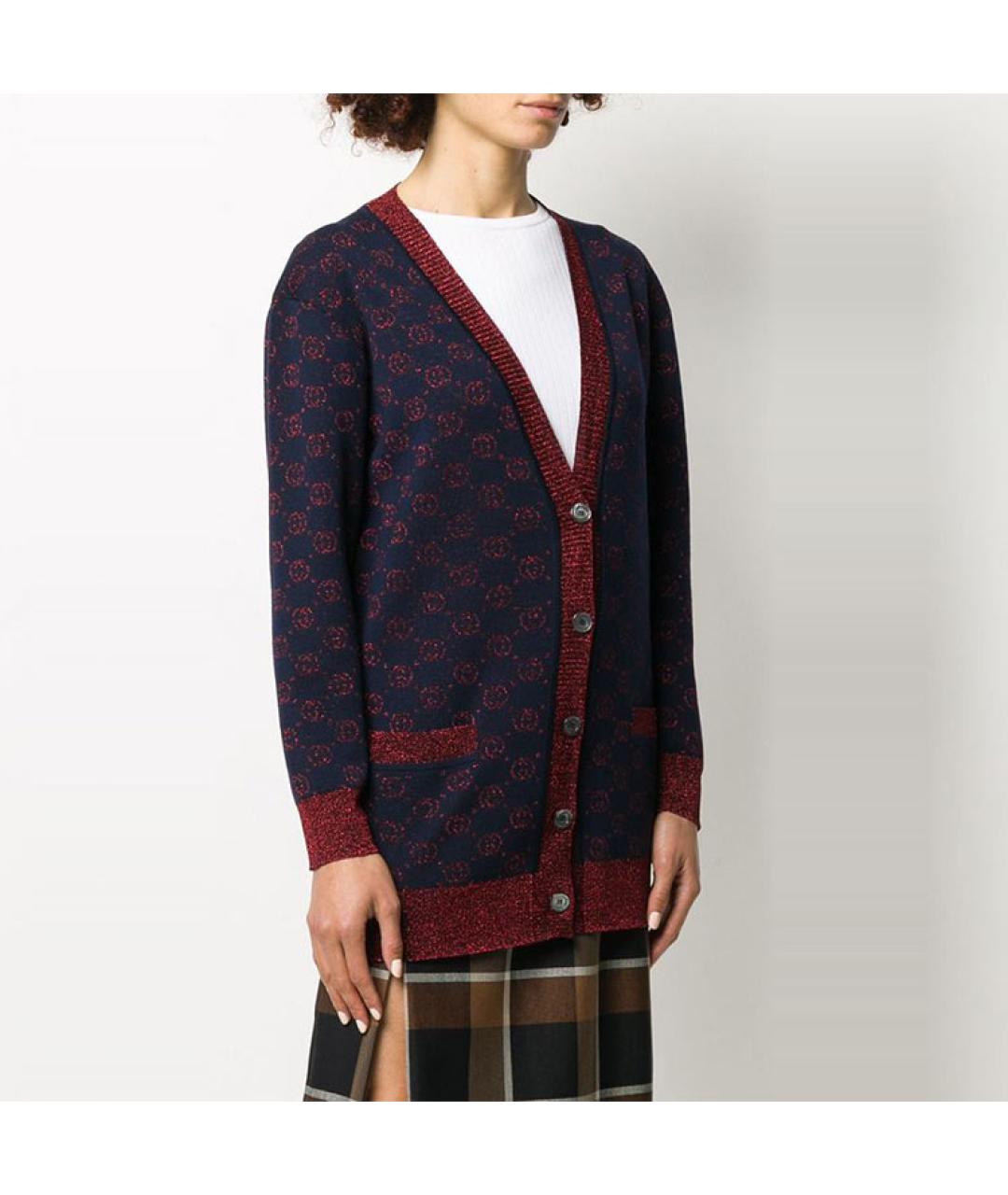 GUCCI Темно-синий кардиган, фото 2