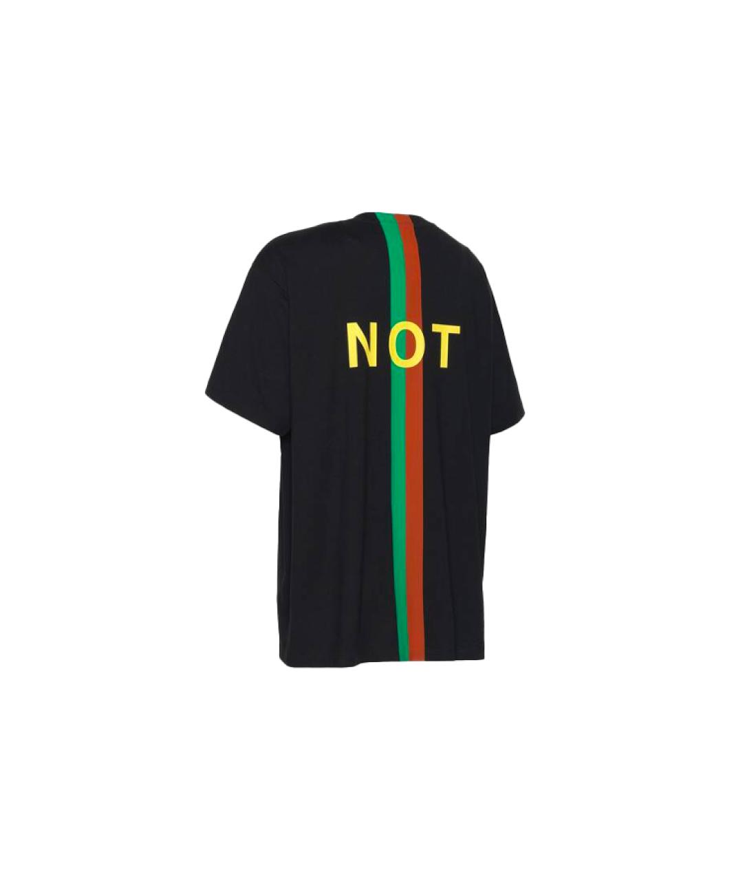 GUCCI Черная хлопковая футболка, фото 4
