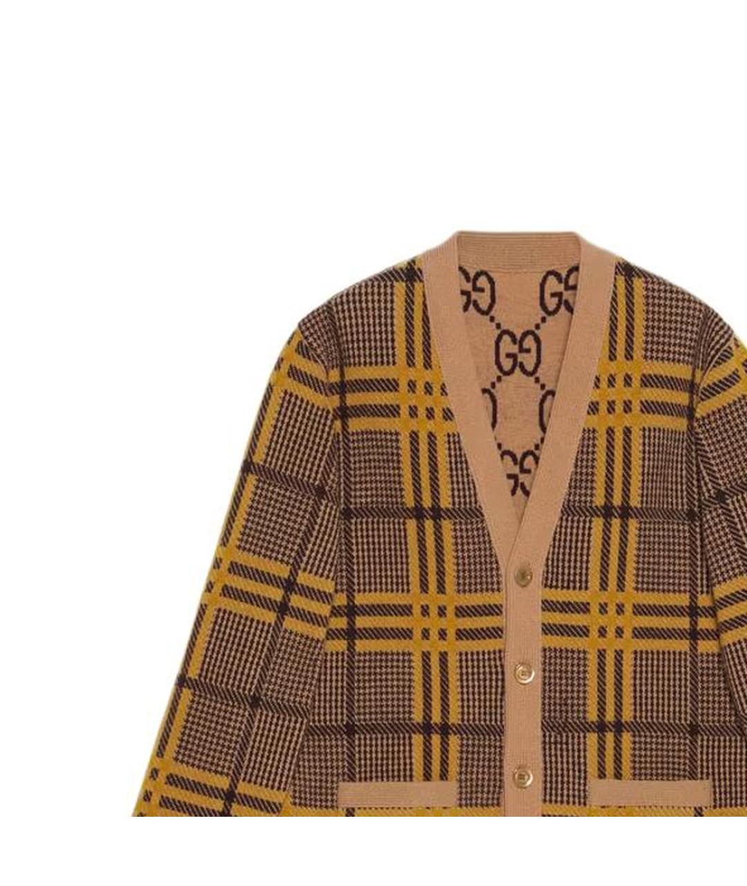 GUCCI Коричневый кардиган, фото 5