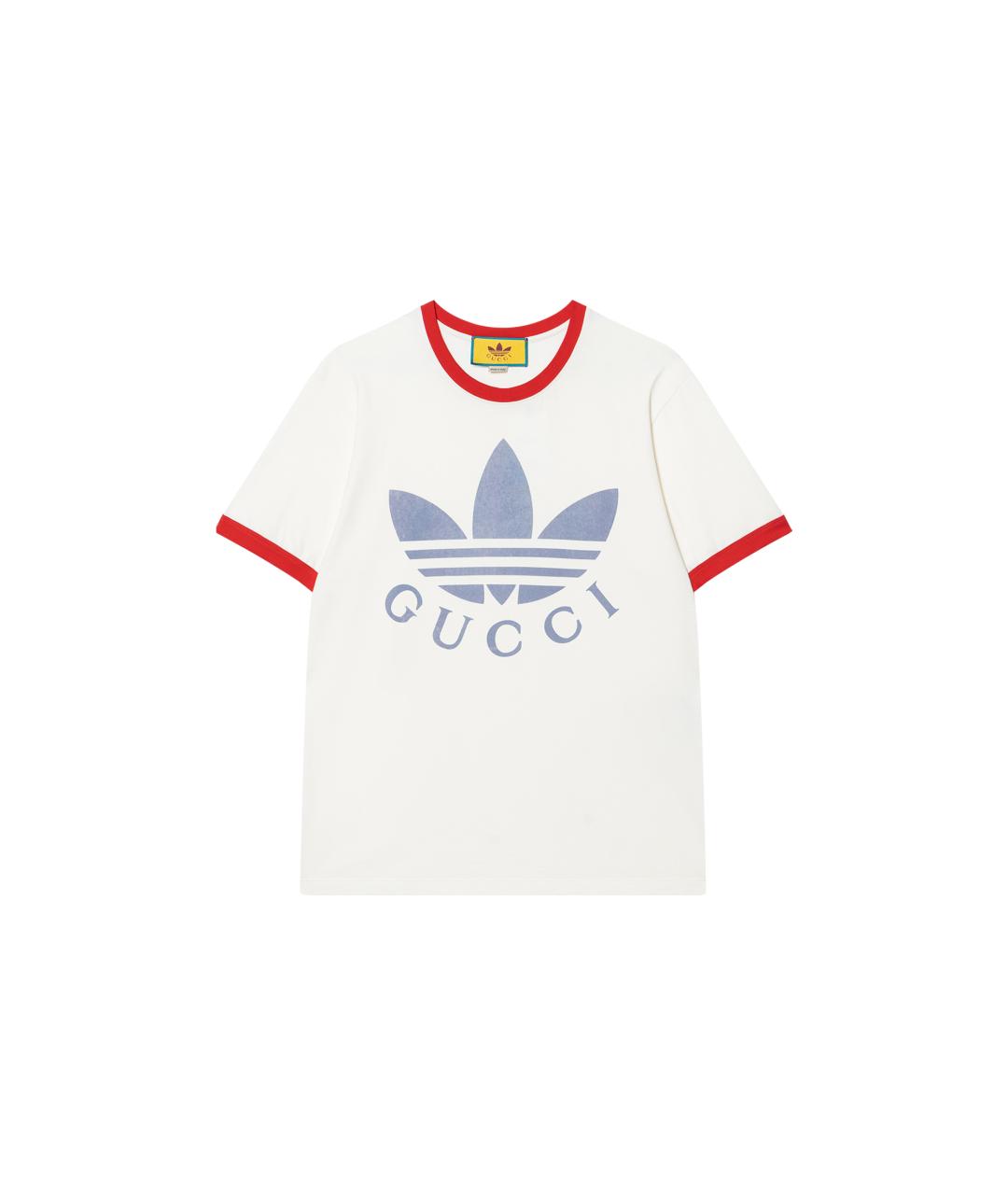 GUCCI Белая хлопковая футболка, фото 1