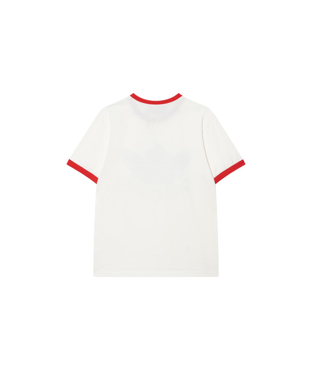 GUCCI Белая хлопковая футболка, фото 2