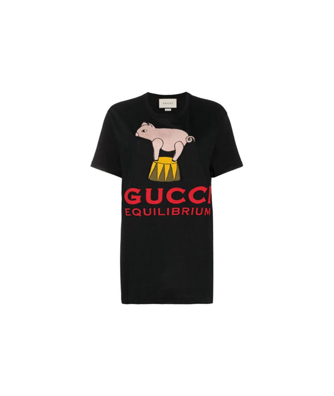 GUCCI Черная футболка, фото 6