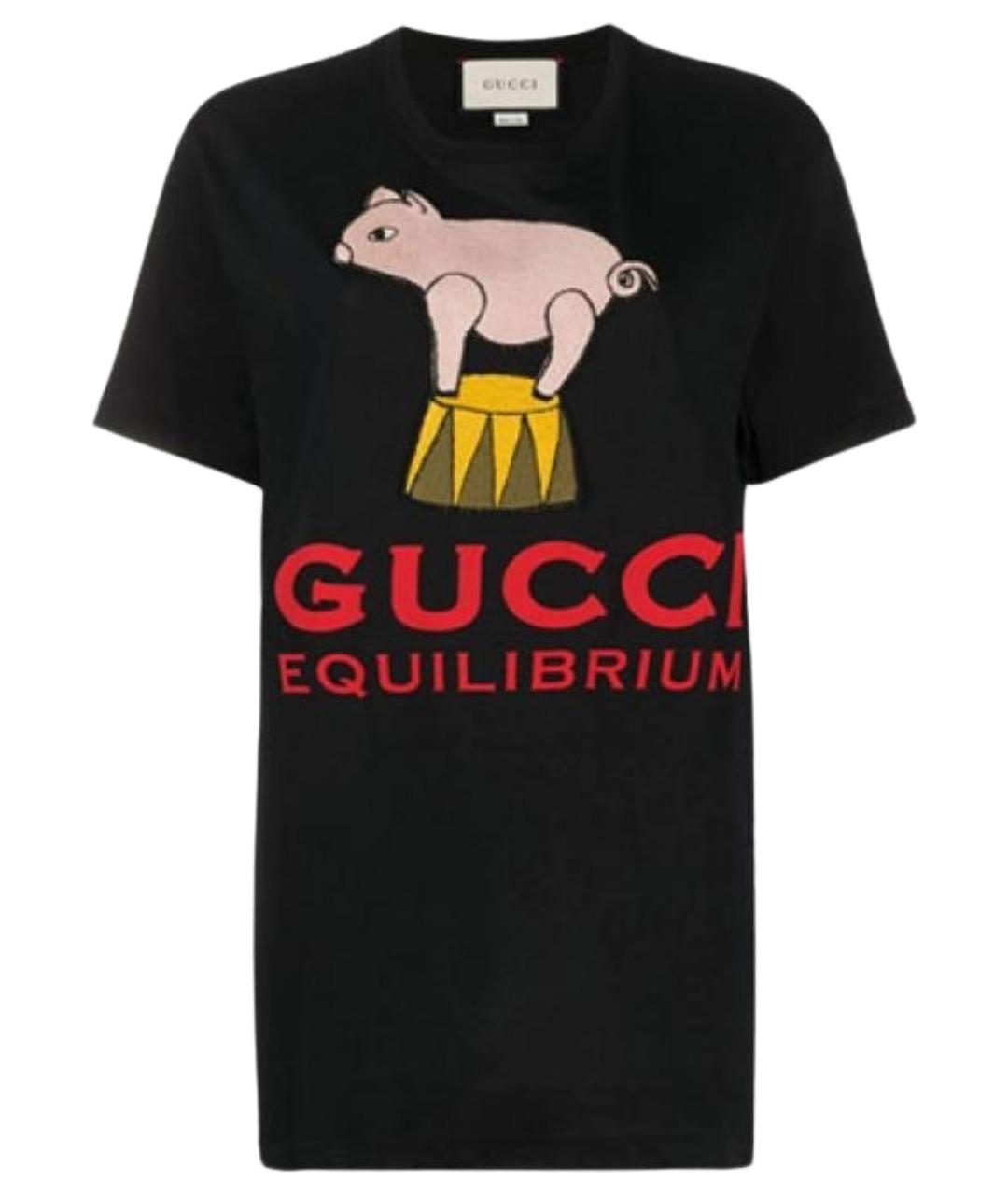 GUCCI Черная футболка, фото 1