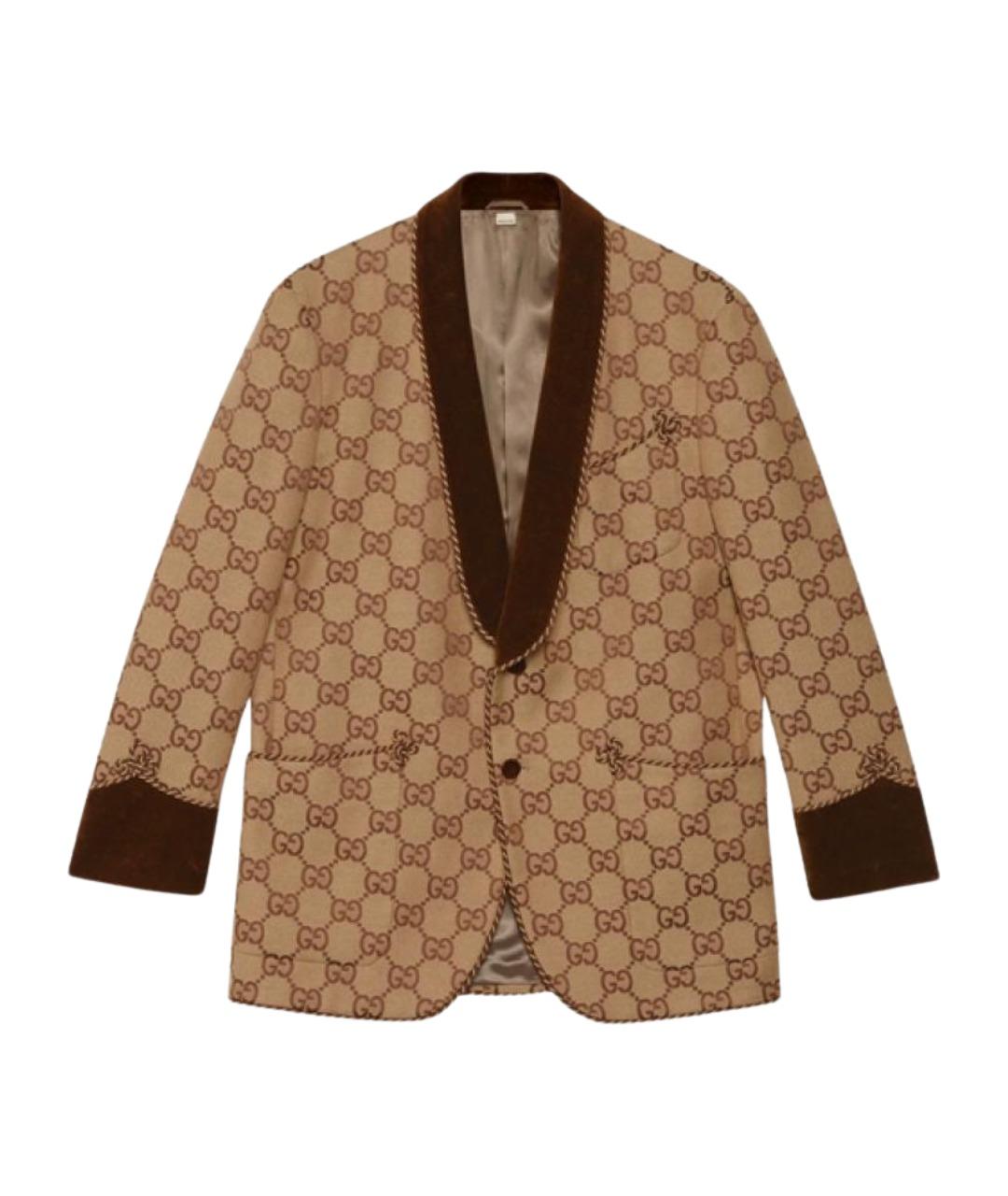 GUCCI Коричневый пиджак, фото 1