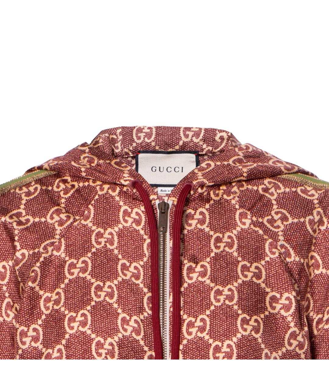 GUCCI Красная шелковая куртка, фото 5