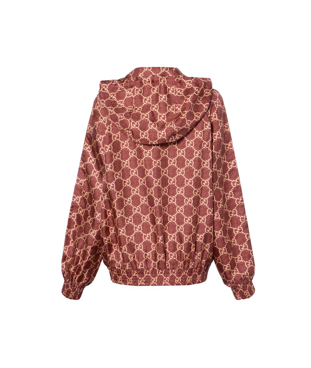 GUCCI Красная шелковая куртка, фото 2