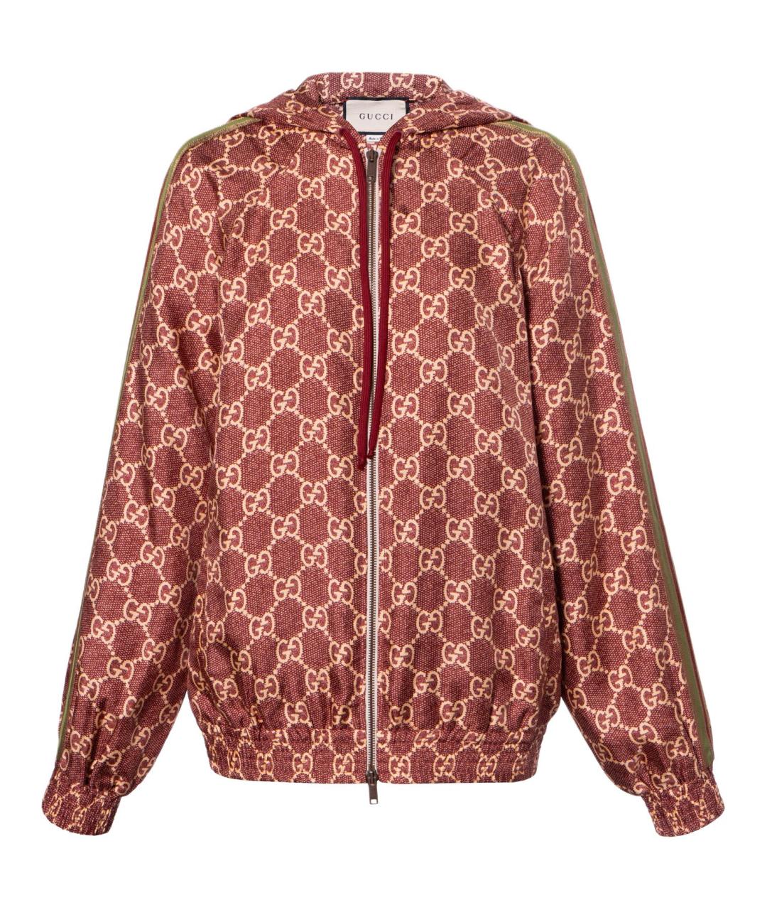 GUCCI Красная шелковая куртка, фото 1
