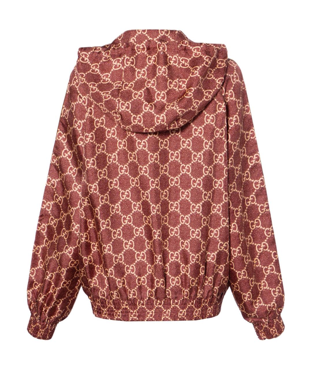 GUCCI Красная шелковая куртка, фото 3