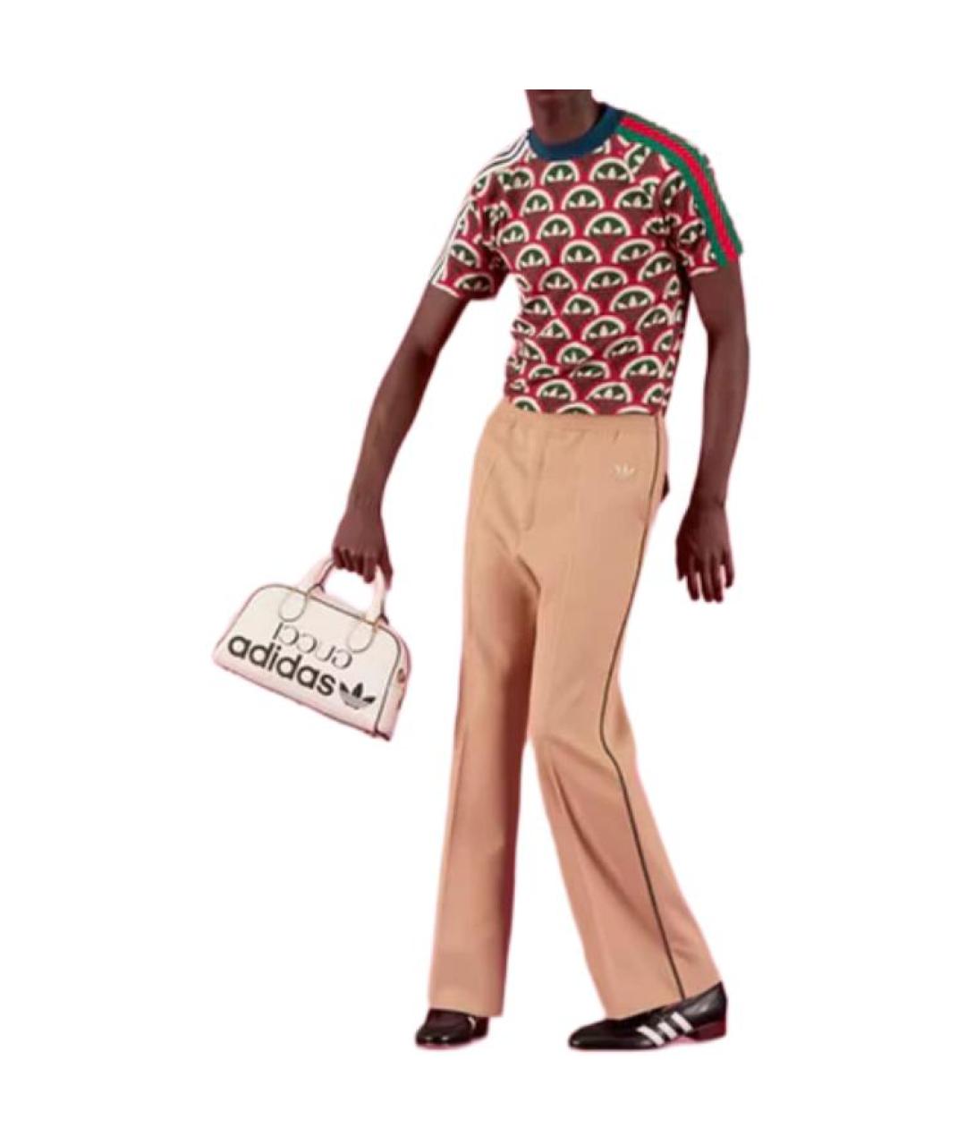 GUCCI Красная хлопковая футболка, фото 3
