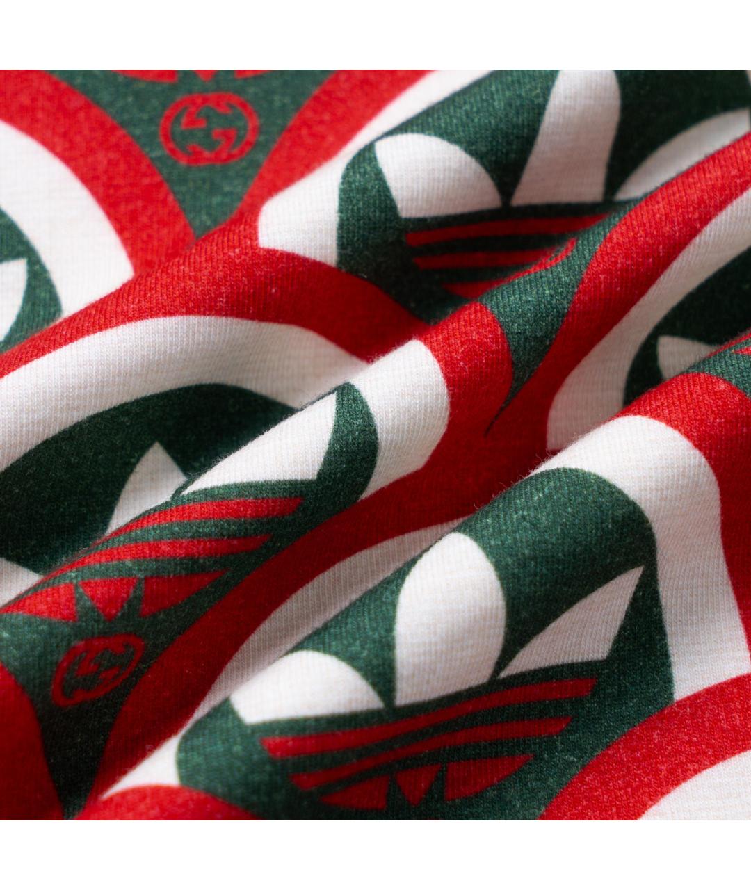 GUCCI Красная хлопковая футболка, фото 5