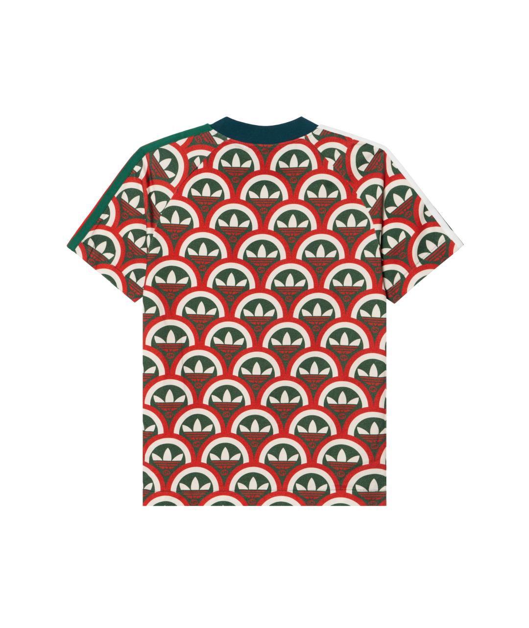 GUCCI Красная хлопковая футболка, фото 2