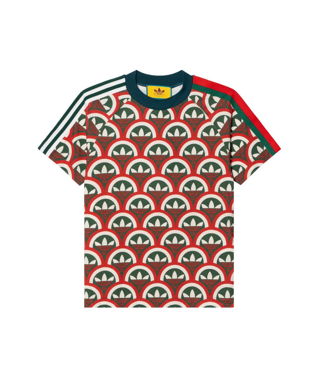 GUCCI Красная хлопковая футболка, фото 1