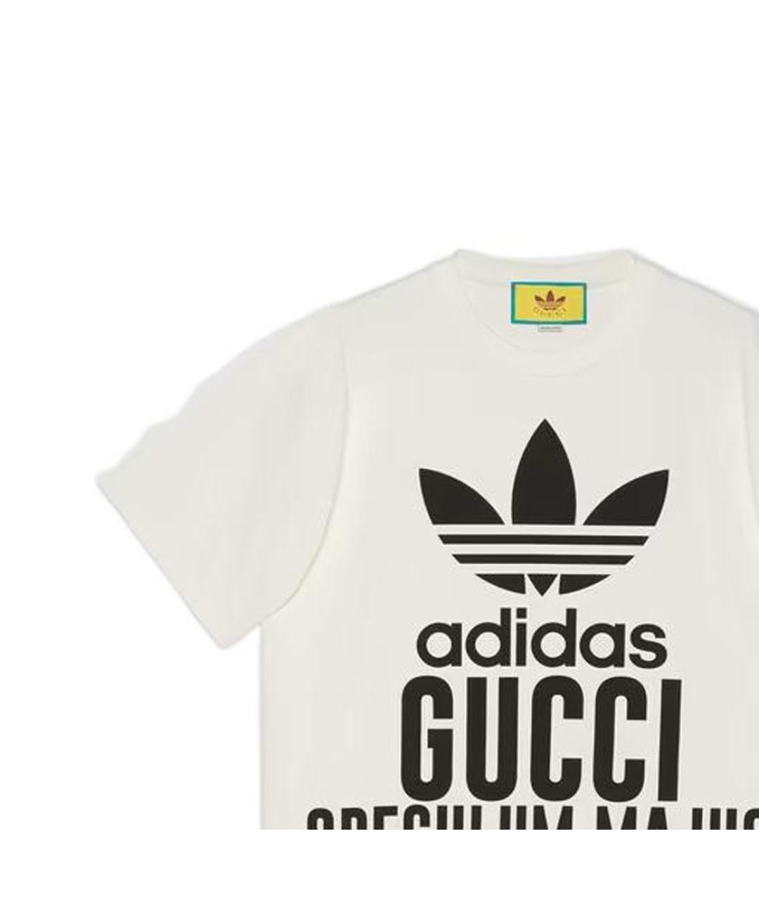 GUCCI Белая хлопковая футболка, фото 2