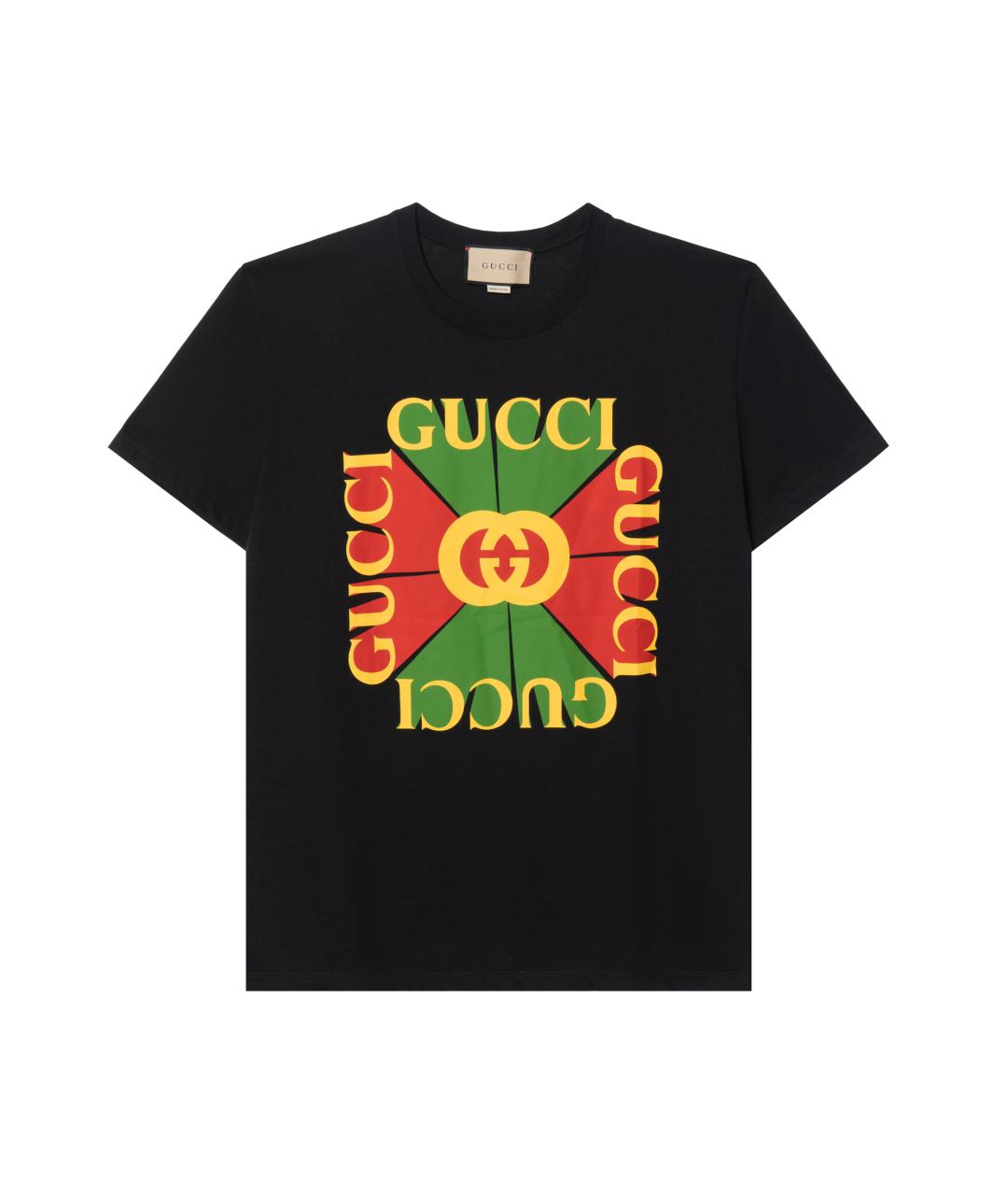 GUCCI Черная футболка, фото 1