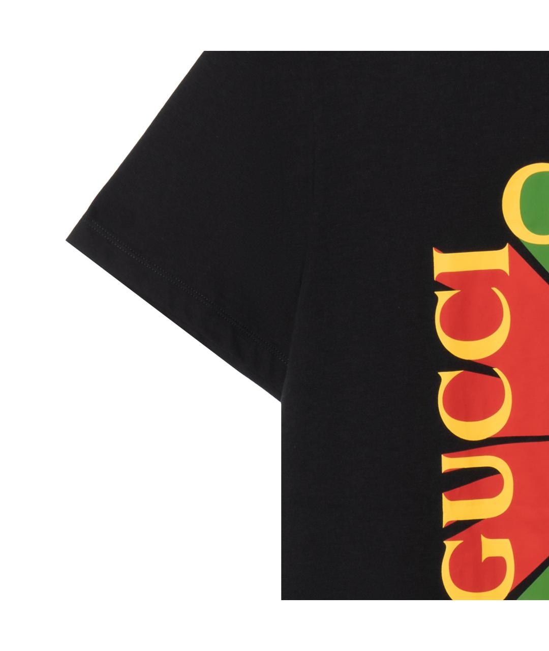 GUCCI Черная футболка, фото 5