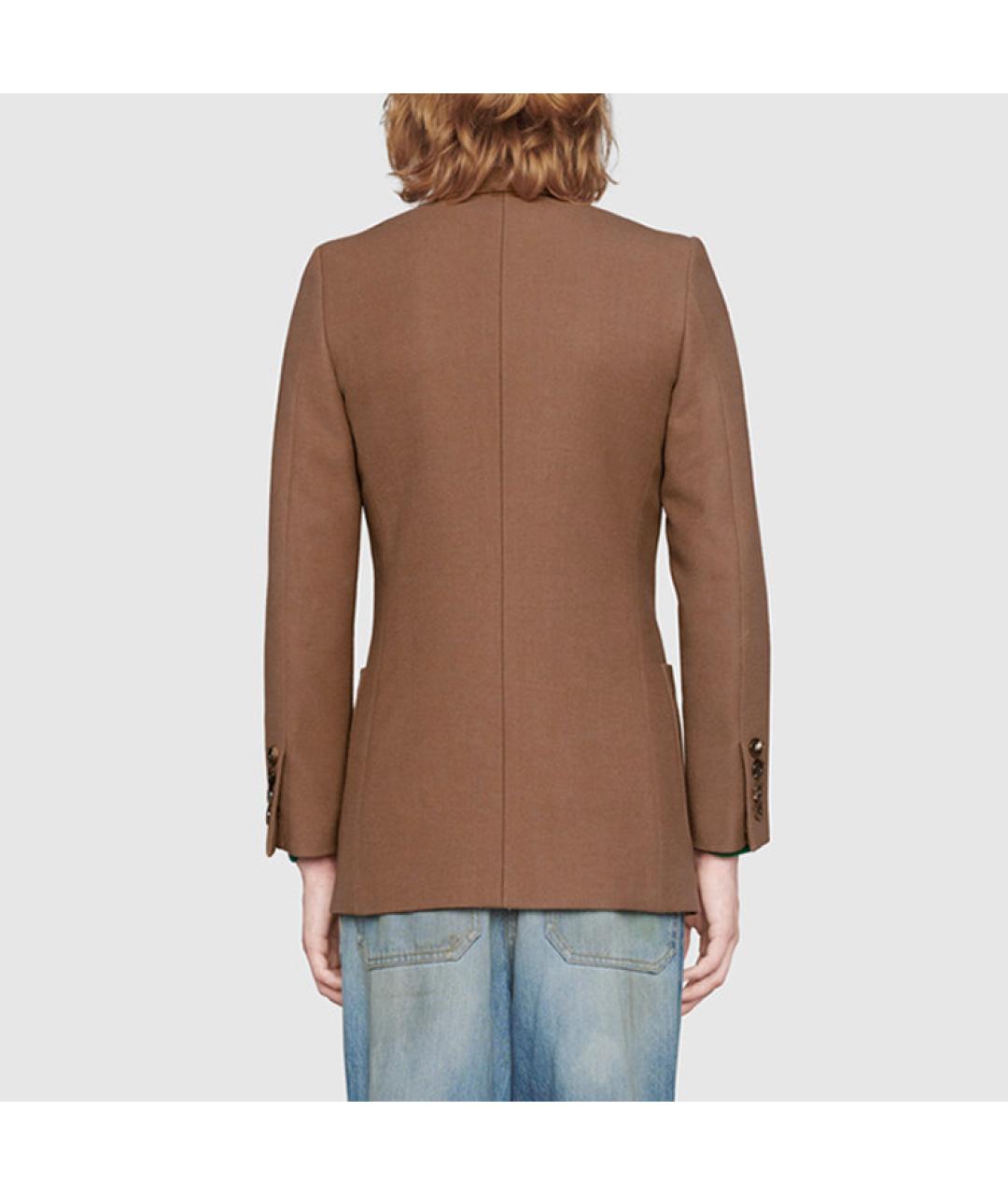GUCCI Коричневый пиджак, фото 3