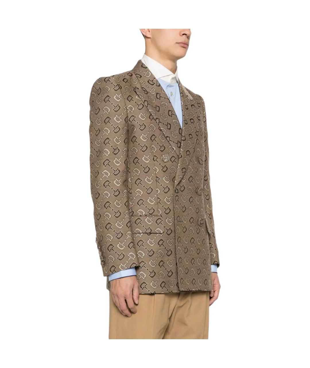 GUCCI Коричневый пиджак, фото 5