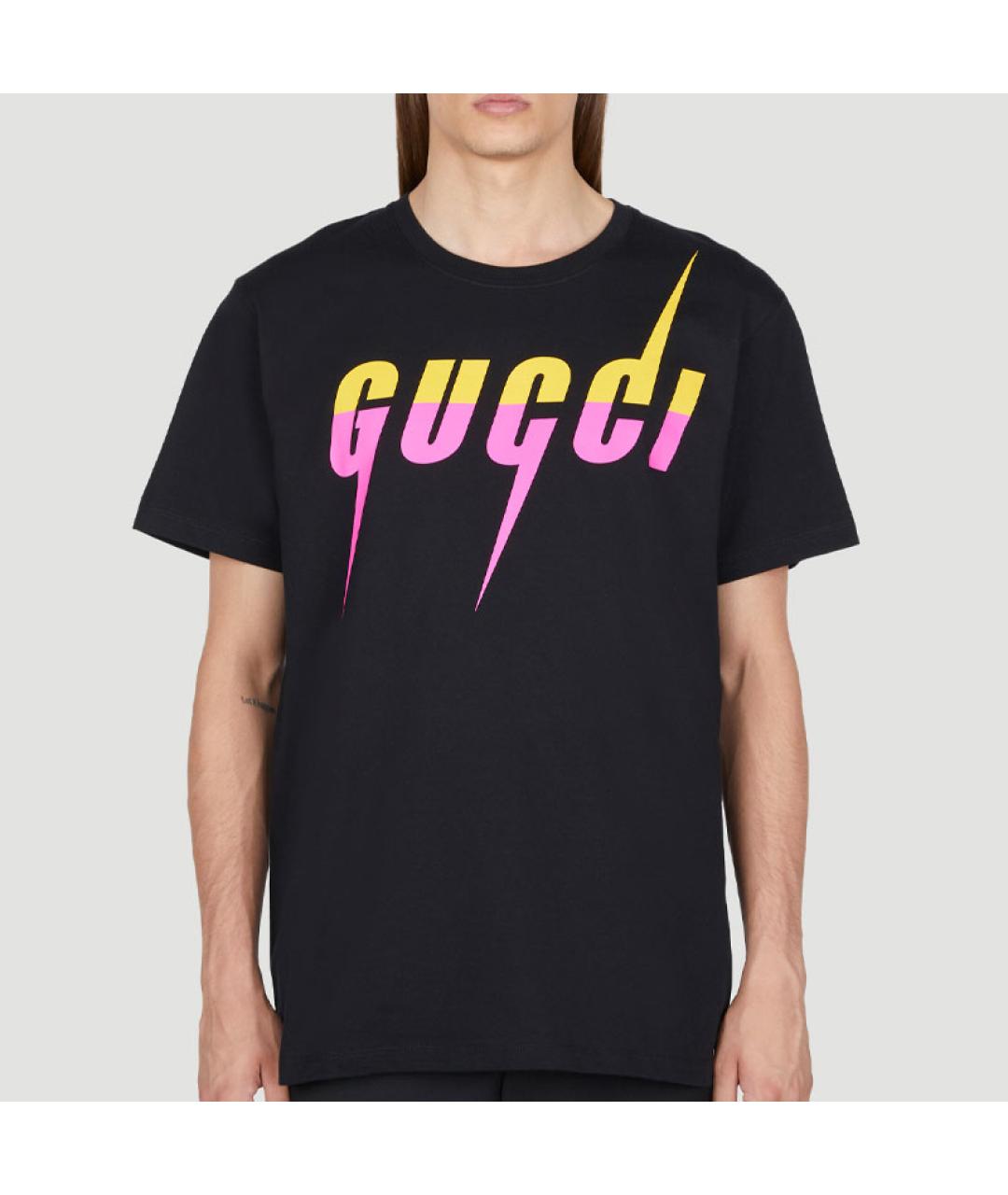 GUCCI Черная футболка, фото 3