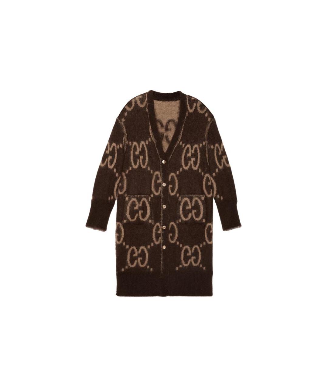 GUCCI Коричневый кардиган, фото 2