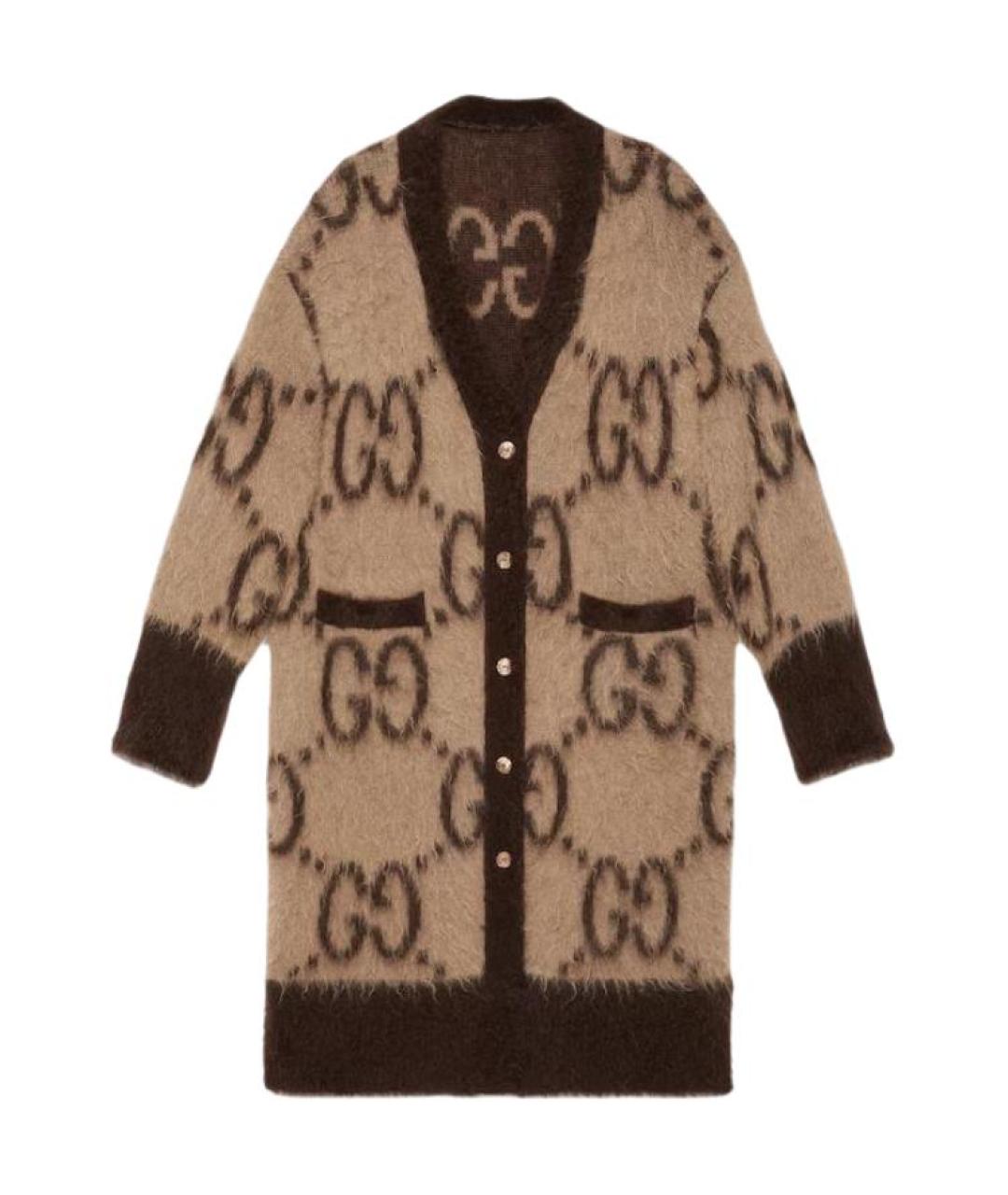 GUCCI Коричневый кардиган, фото 1