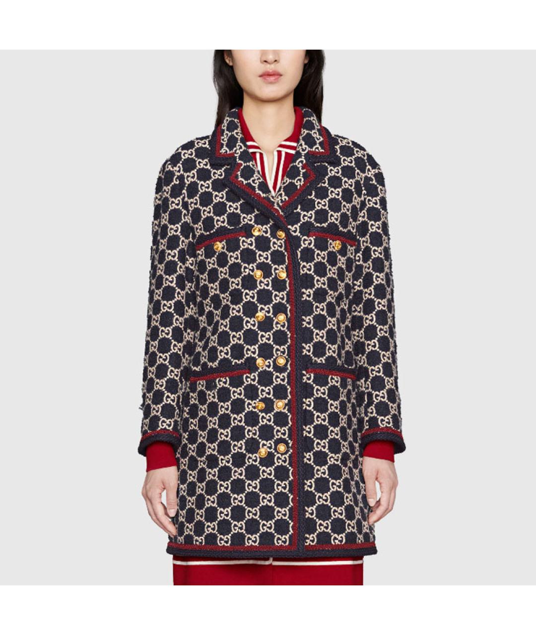 GUCCI Черное пальто, фото 3
