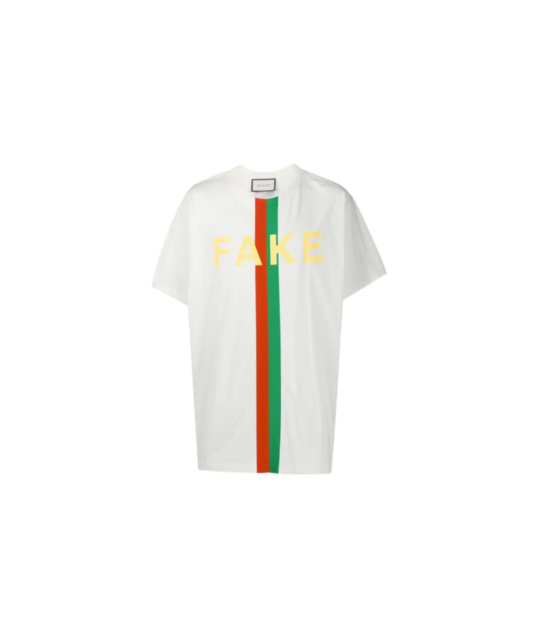 GUCCI Белая футболка, фото 3