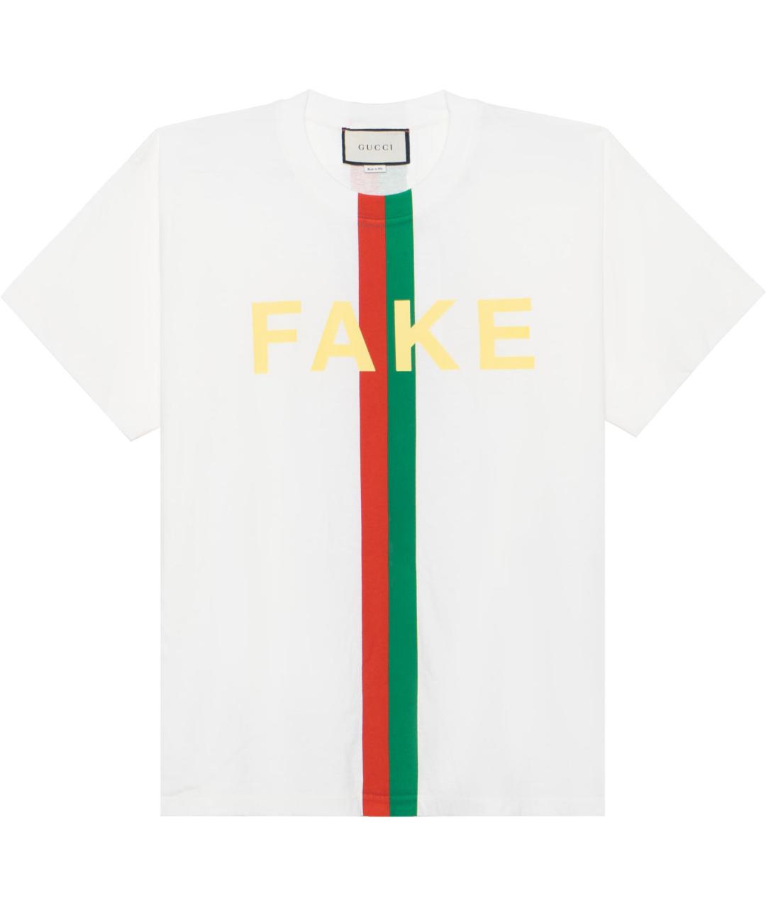 GUCCI Белая футболка, фото 1