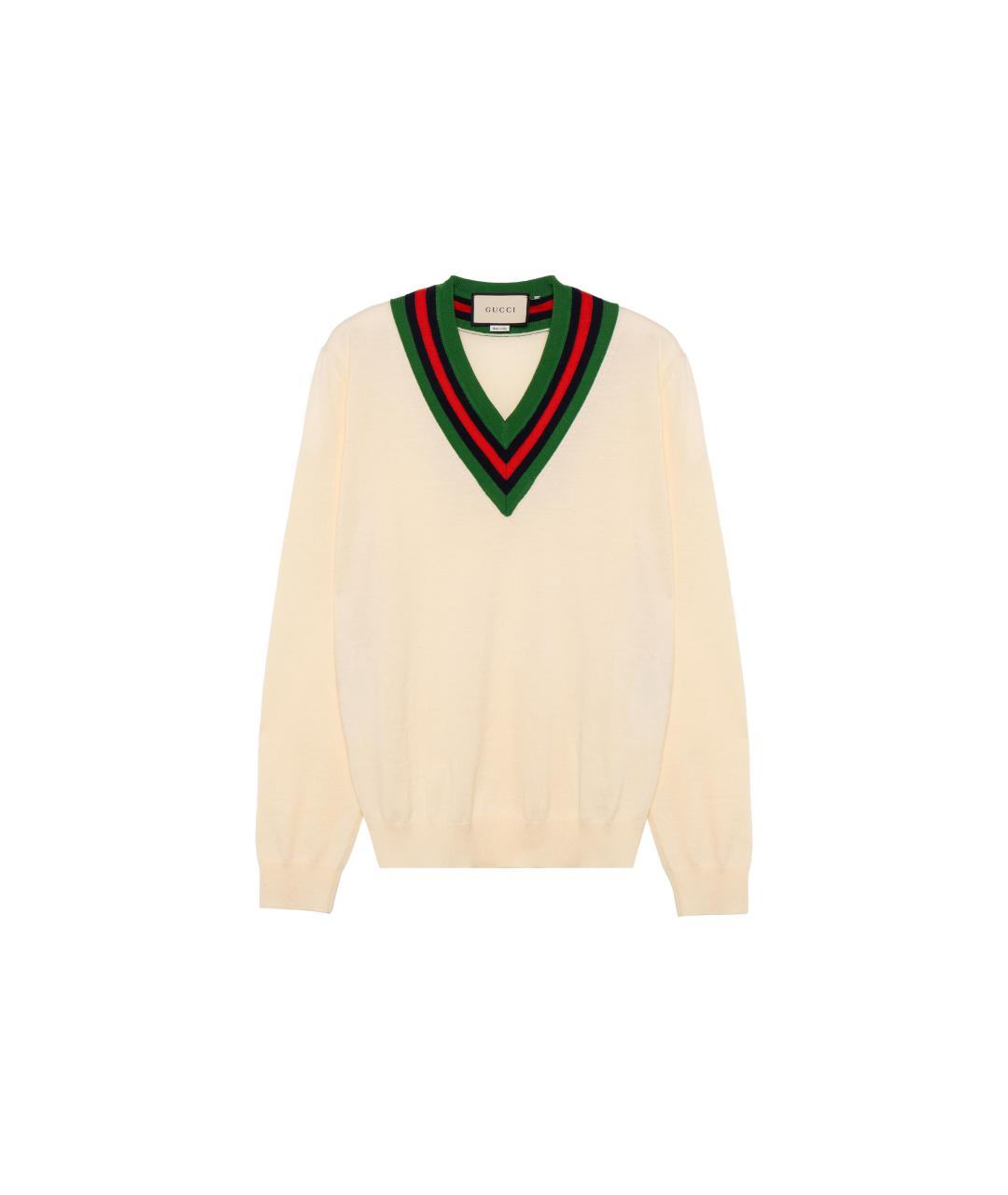GUCCI Белый джемпер / свитер, фото 6