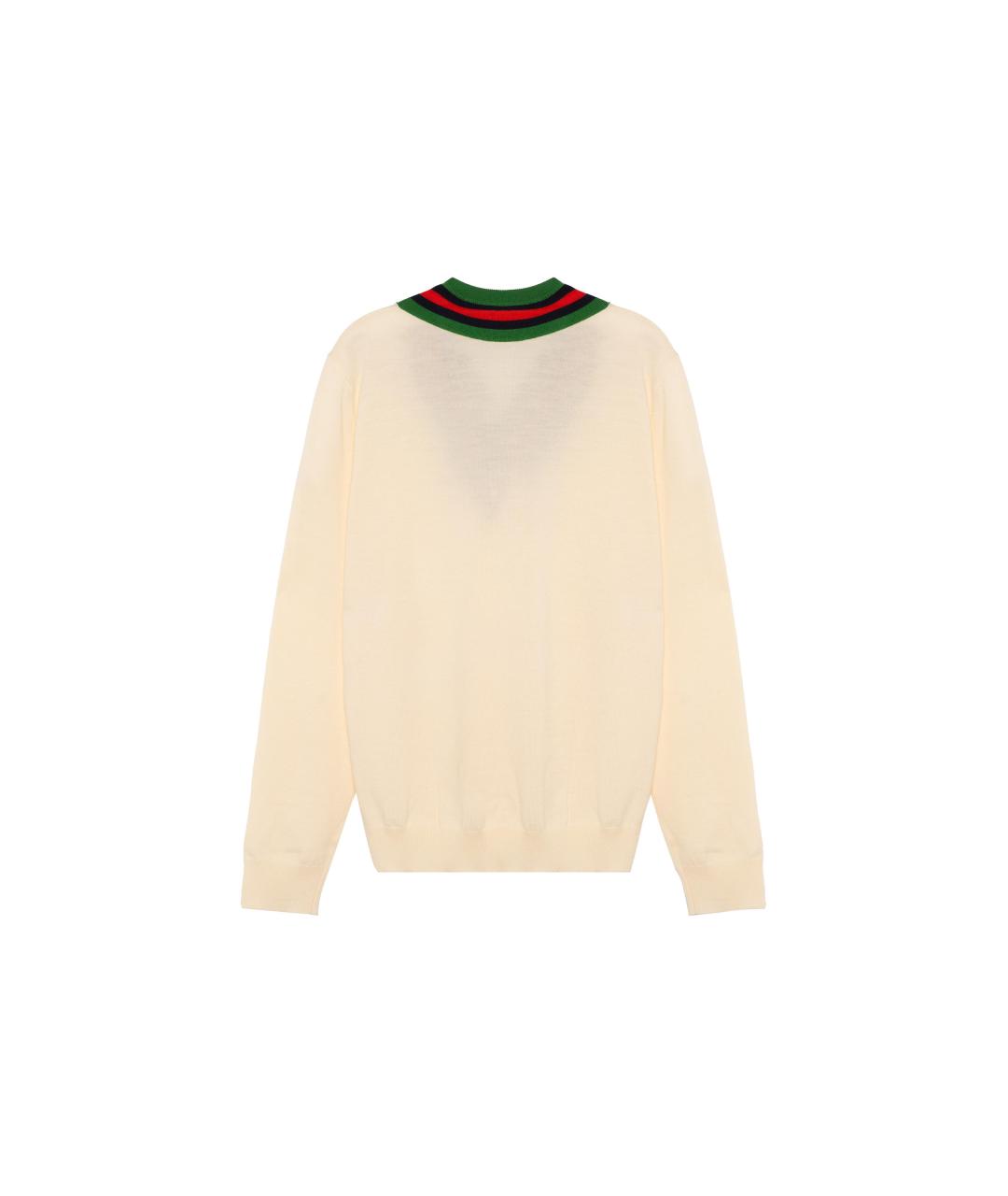 GUCCI Белый джемпер / свитер, фото 2
