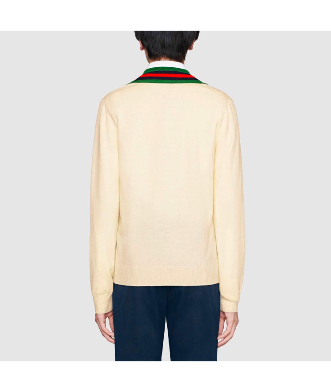 GUCCI Белый джемпер / свитер, фото 5