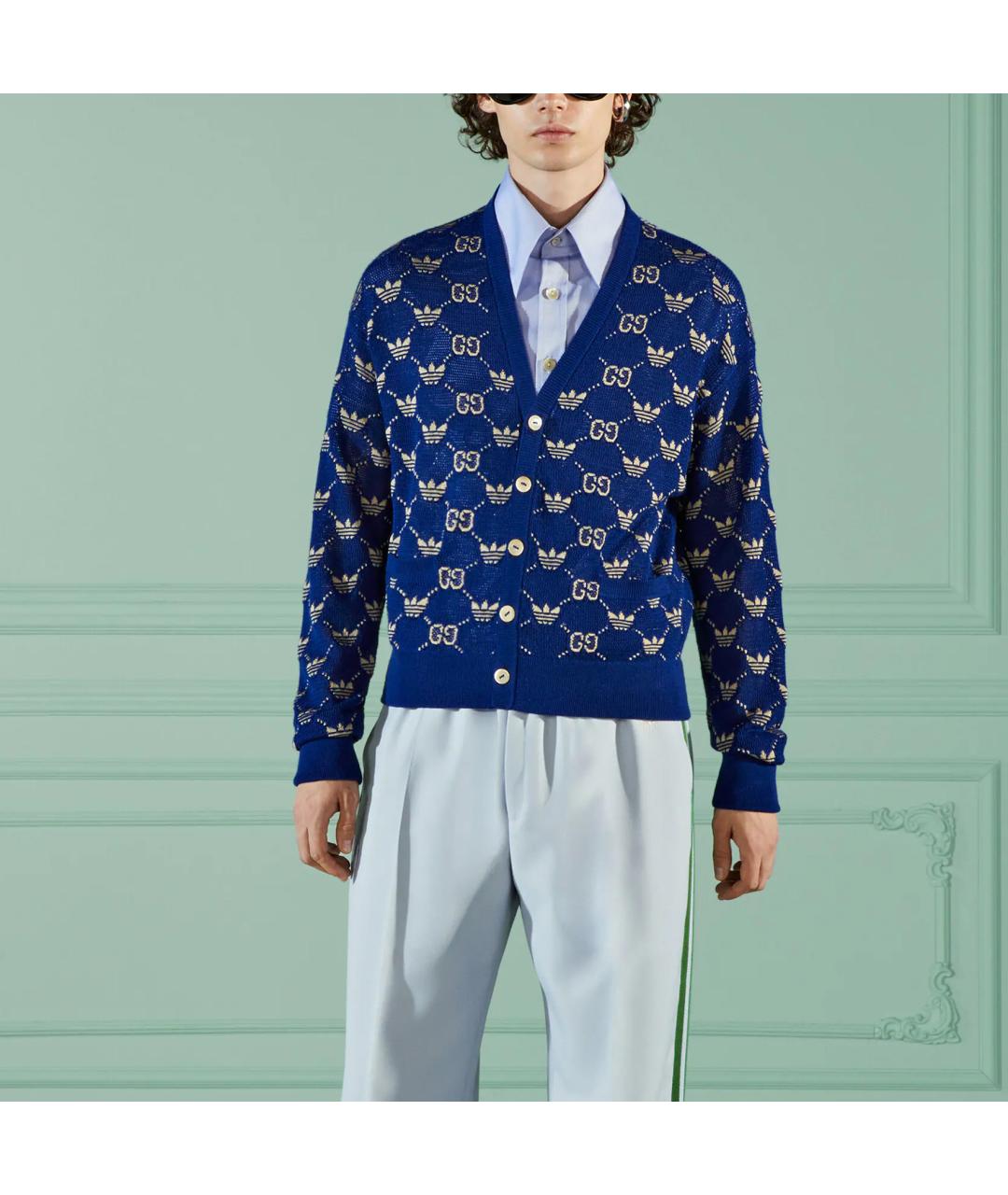 GUCCI Синий кардиган, фото 2