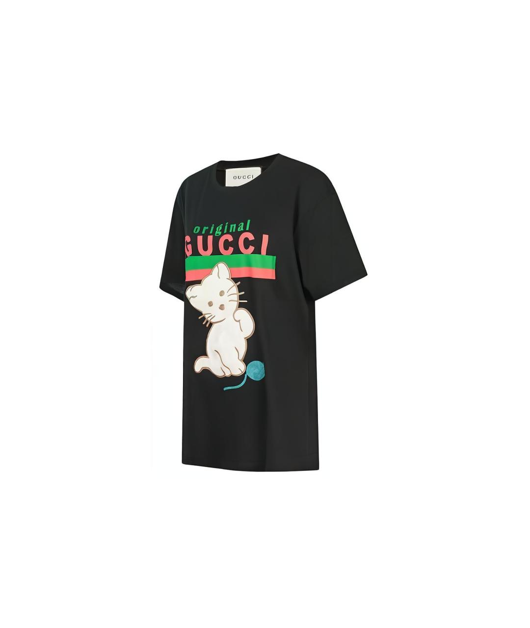 GUCCI Черная футболка, фото 2