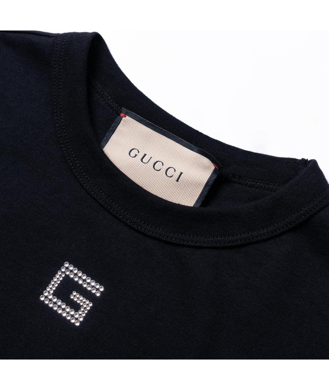 GUCCI Черная футболка, фото 5