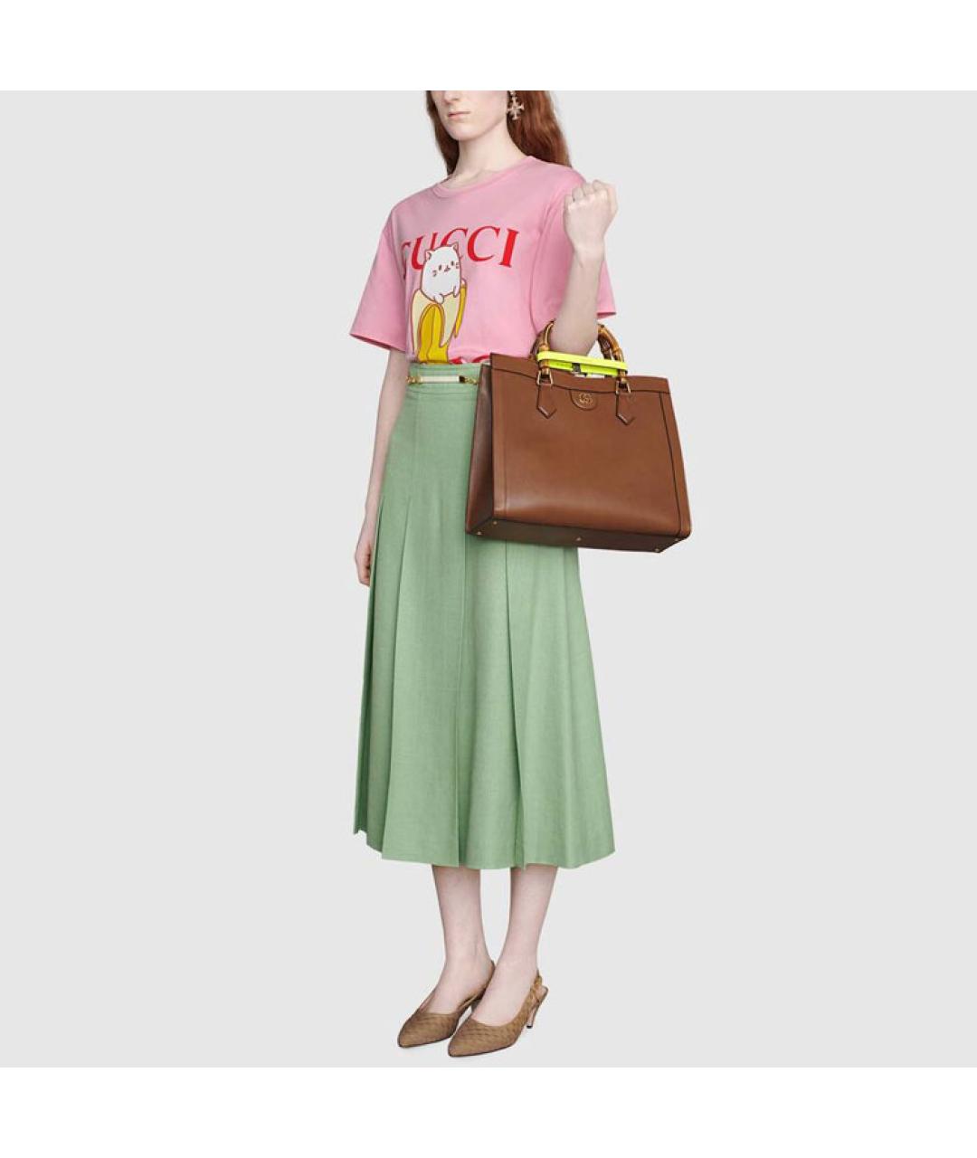 GUCCI Розовая футболка, фото 2
