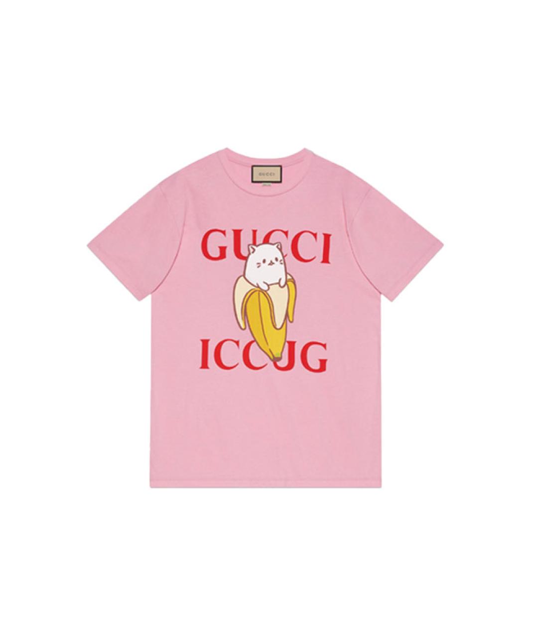 GUCCI Розовая футболка, фото 6