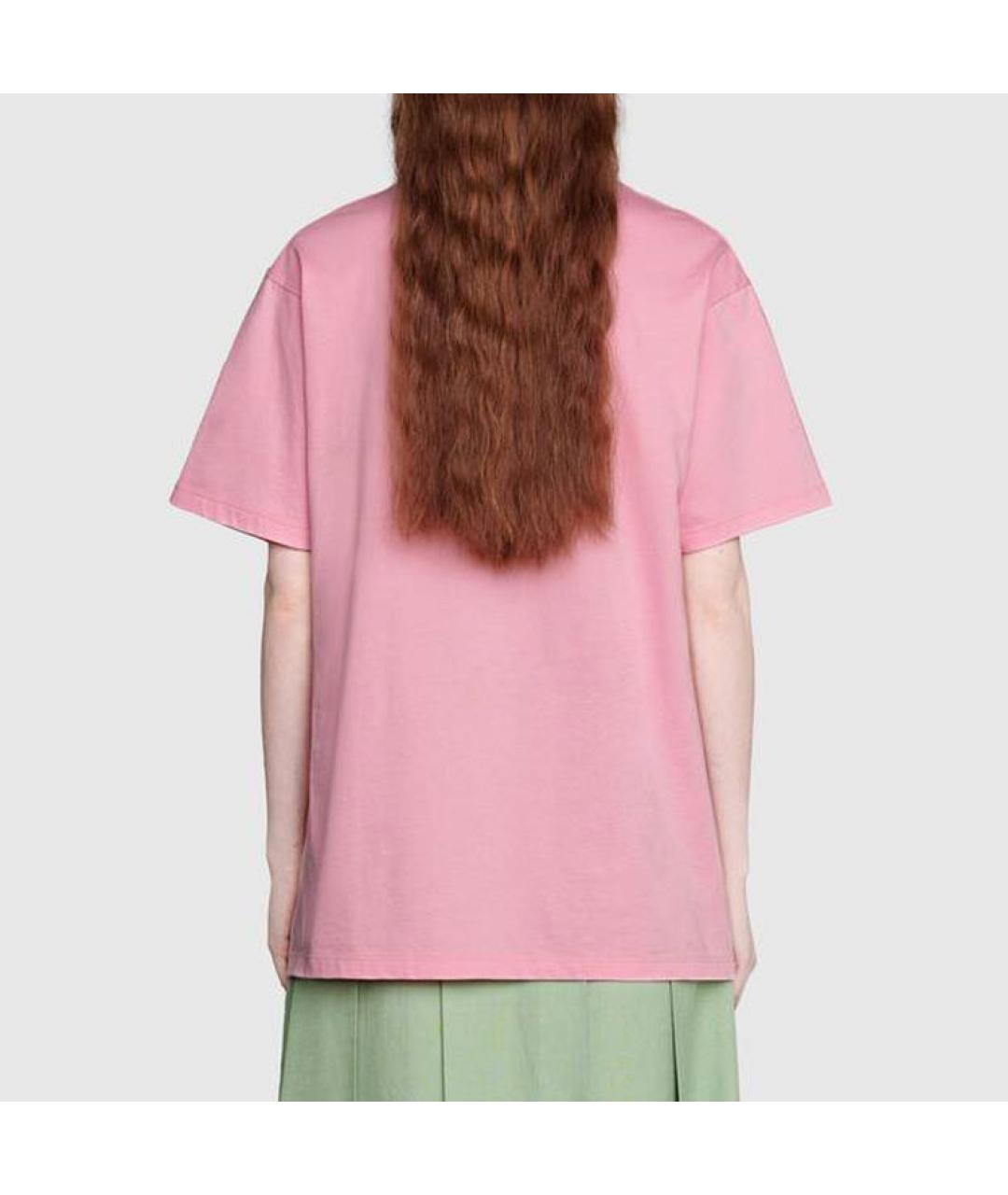 GUCCI Розовая футболка, фото 4