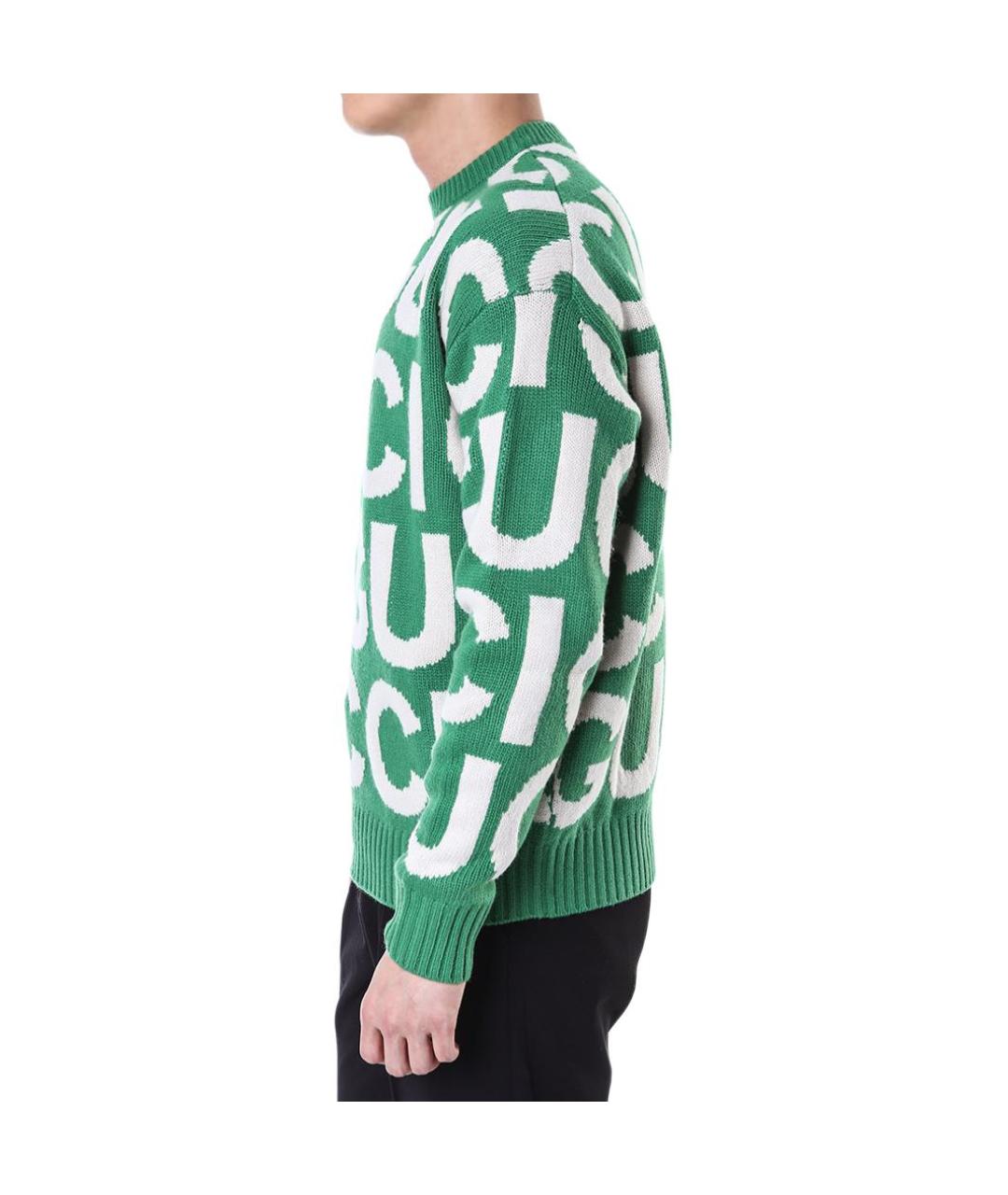 GUCCI Зеленый джемпер / свитер, фото 4