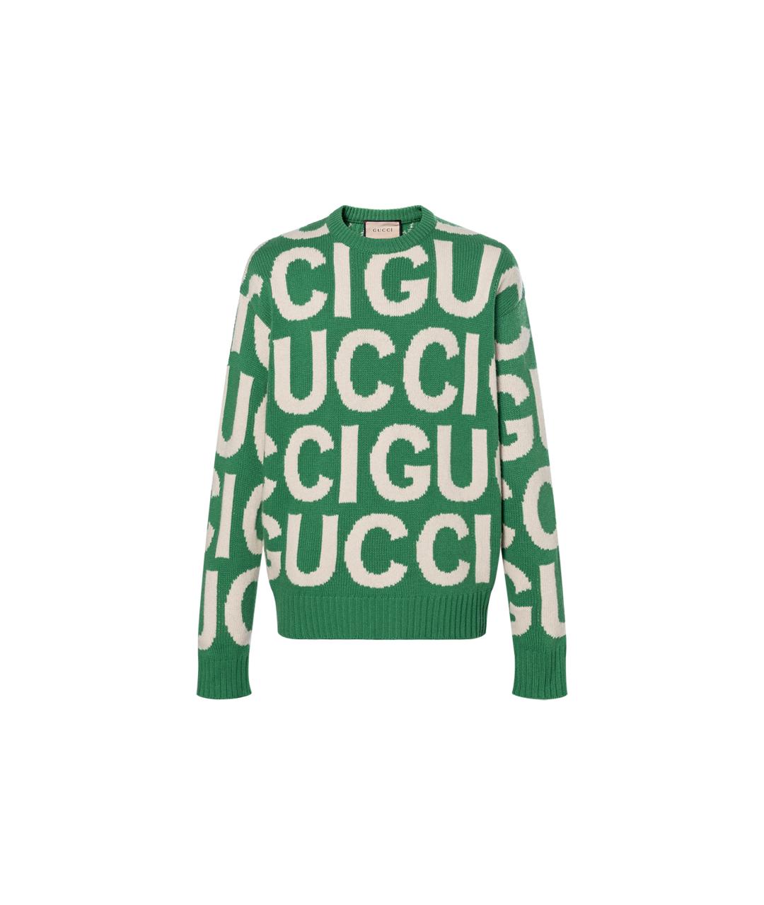GUCCI Зеленый джемпер / свитер, фото 6
