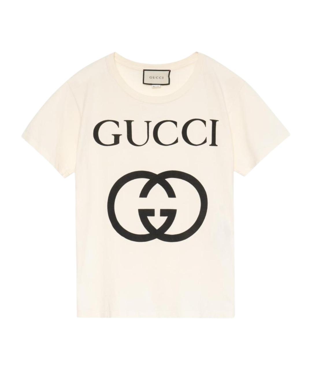 GUCCI Бежевая футболка, фото 1
