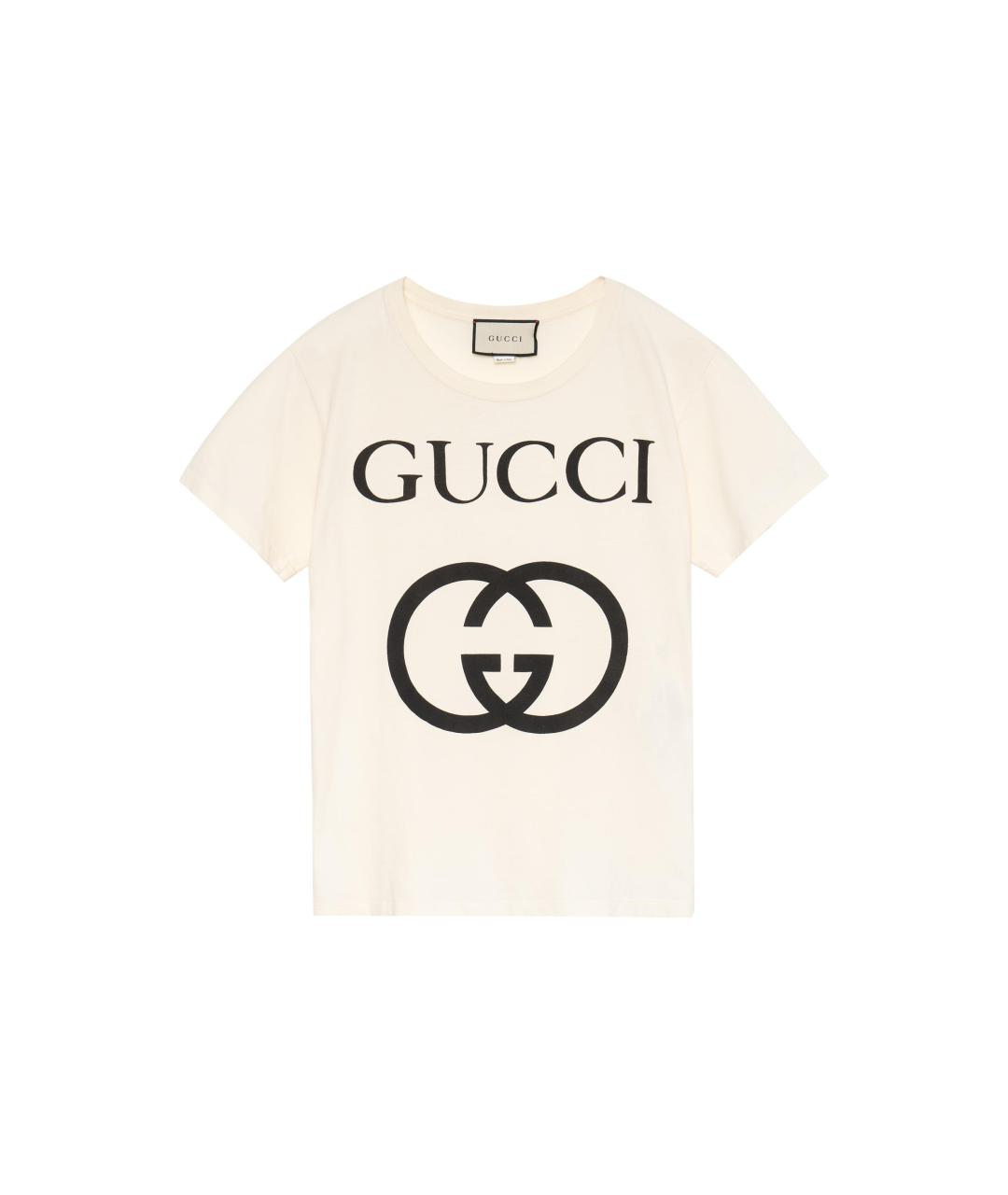 GUCCI Бежевая футболка, фото 3