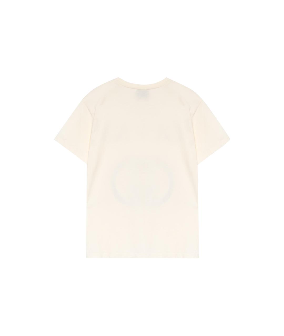GUCCI Бежевая футболка, фото 2