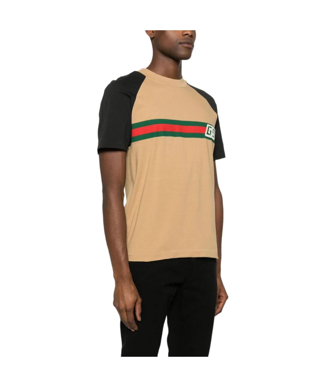 GUCCI Бежевая футболка, фото 4